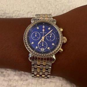 Authentic Michele Women’s CSX Diamond Chronograph Bracelet Watch 37mm